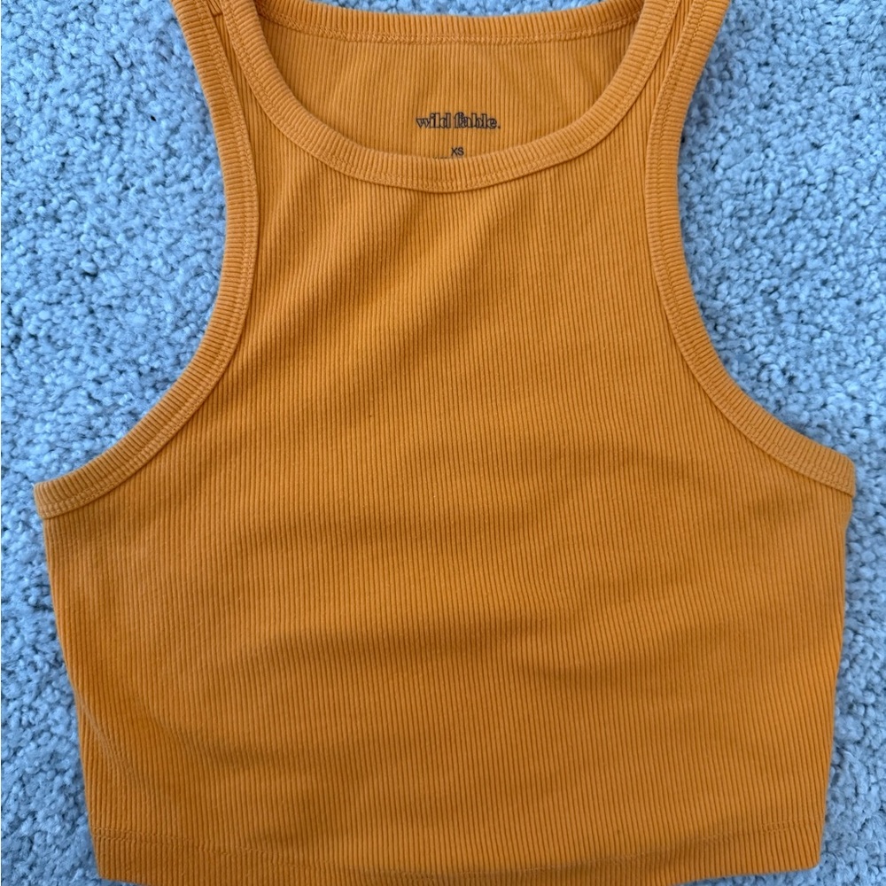 Wild Fable Peach Ribbed Tank - Picture 2 of 3